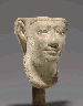 AN EGYPTIAN LIMESTONE PORTRAIT HEAD OF A PTOLEMY  
