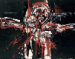 Crucifixion noire et rouge  
