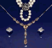 A cultured pearl and diamond necklace  