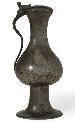 AN IMPORTANT ENGLISH PEWTER PEAR-SHAPED FLAGON  