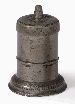 AN ENGLISH PEWTER SPICE POT  