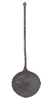 AN ENGLISH PEWTER FLATTENED-ACORN KNOP SPOON  