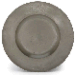 AN ENGLISH PEWTER BROAD-RIMMED CHARGER  