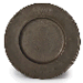 AN ENGLISH PEWTER BROAD-RIMMED PLATE  