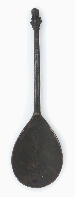 AN ENGLISH PEWTER ALDERMAN KNOP SPOON  