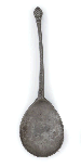 AN ENGLISH PEWTER WRYTHEN KNOP SPOON  