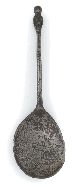 AN ENGLISH PEWTER MAIDENHEAD KNOP SPOON  