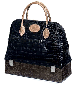 A BLACK CROCODILE SAC MALETTE 'BOLIDE'  