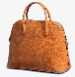A SAFFRON CROCODILE BOLIDE HANDBAG  