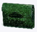A FOREST GREEN CROCODILE BACCARA CLUTCH BAG  