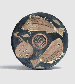 AN APULIAN RED FIGURE FISH PLATE  