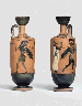 AN ATTIC BLACK FIGURE LEKYTHOS ATTRIBUTED TO THE ATHENA PAINTER  