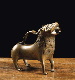 A brass aquamanile  