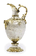 A CONTINENTAL PARCEL-GILT SILVER EWER  