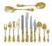 AN EXTENSIVE SILVER-GILT FLATWARE SERVICE  