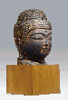 A Wood Head of the Buddha  