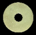 A RARE GREENISH-YELLOW JADE DISC, BI  
