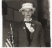 Boy with a straw hat waiting to march in a pro-war parade, N.Y.C. 1967  