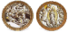 A FLEMISH STAINED-GLASS ROUNDEL OF THE ASSUMPTION OF THE VIRGIN  