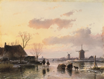 Oil Paintings Of Dutch Windmills In Winter Oil Paintings Of Dutch Windmills In Winter