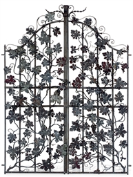 A PAIR OF WROUGHT IRON GARDEN GATES , LATE 19TH CENTURY | Christie's