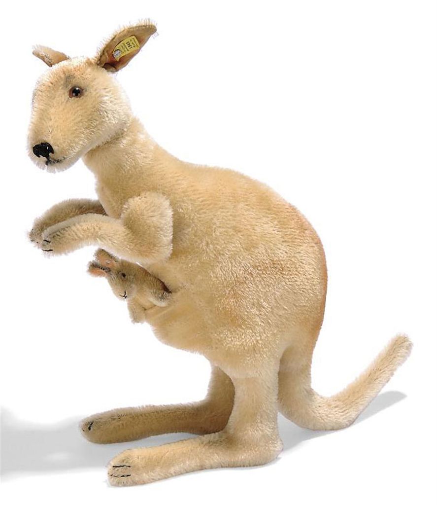 steiff kangaroo with joey