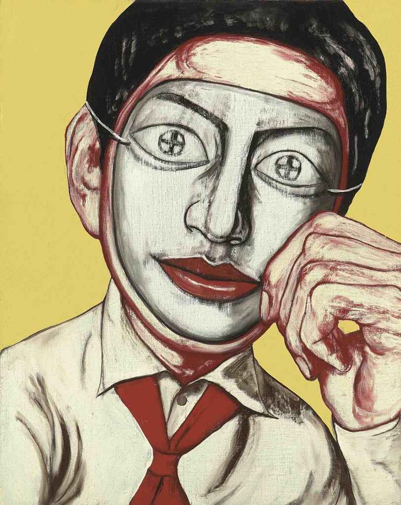 Zeng Fanzhi (b. 1964) , Mask Series No. 26 Christie's