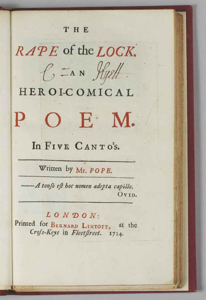 an analysis of alexander popes the rape of the lock The rape of the lock is a mock-heroic narrative poem written by alexander pope one of the most commonly cited examples of high burlesque, it was first published. an analysis of alexander popes the rape of the lock The rape of the lock is a mock-heroic narrative poem written by alexander pope one of the most commonly cited examples of high burlesque, it was first published.