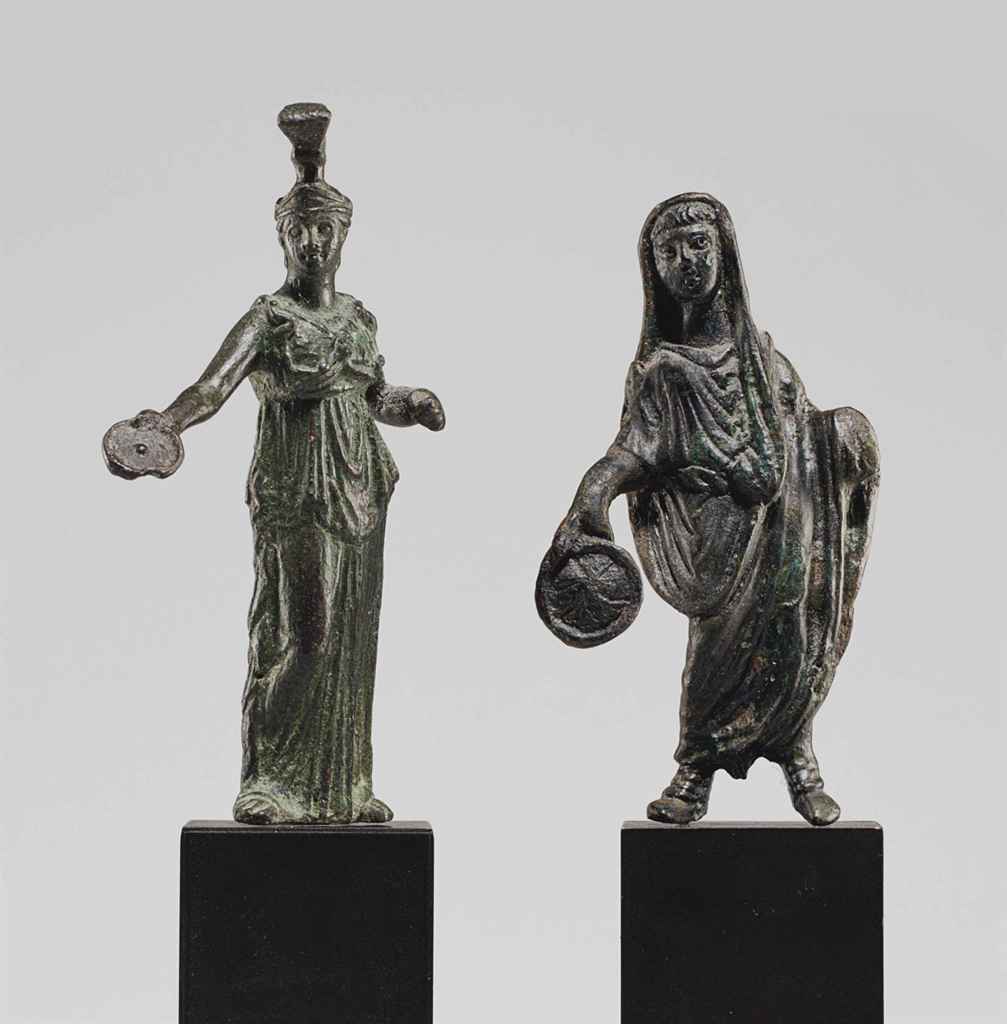 TWO ROMAN BRONZE FIGURES , CIRCA 1ST2ND CENTURY A.D. Christie's