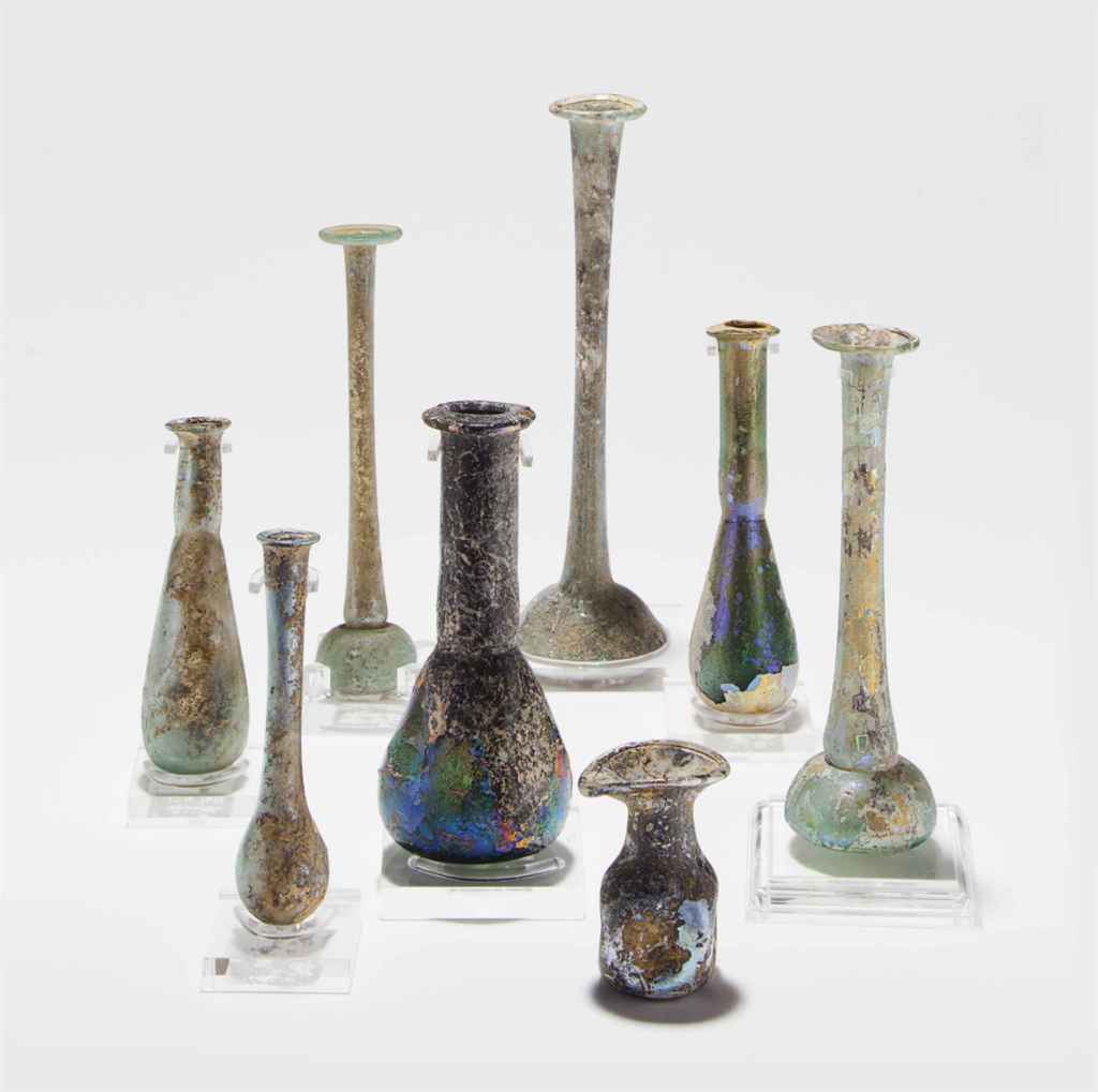EIGHT ROMAN GLASS VESSELS , CIRCA 1ST3RD CENTURY A.D. Christie's