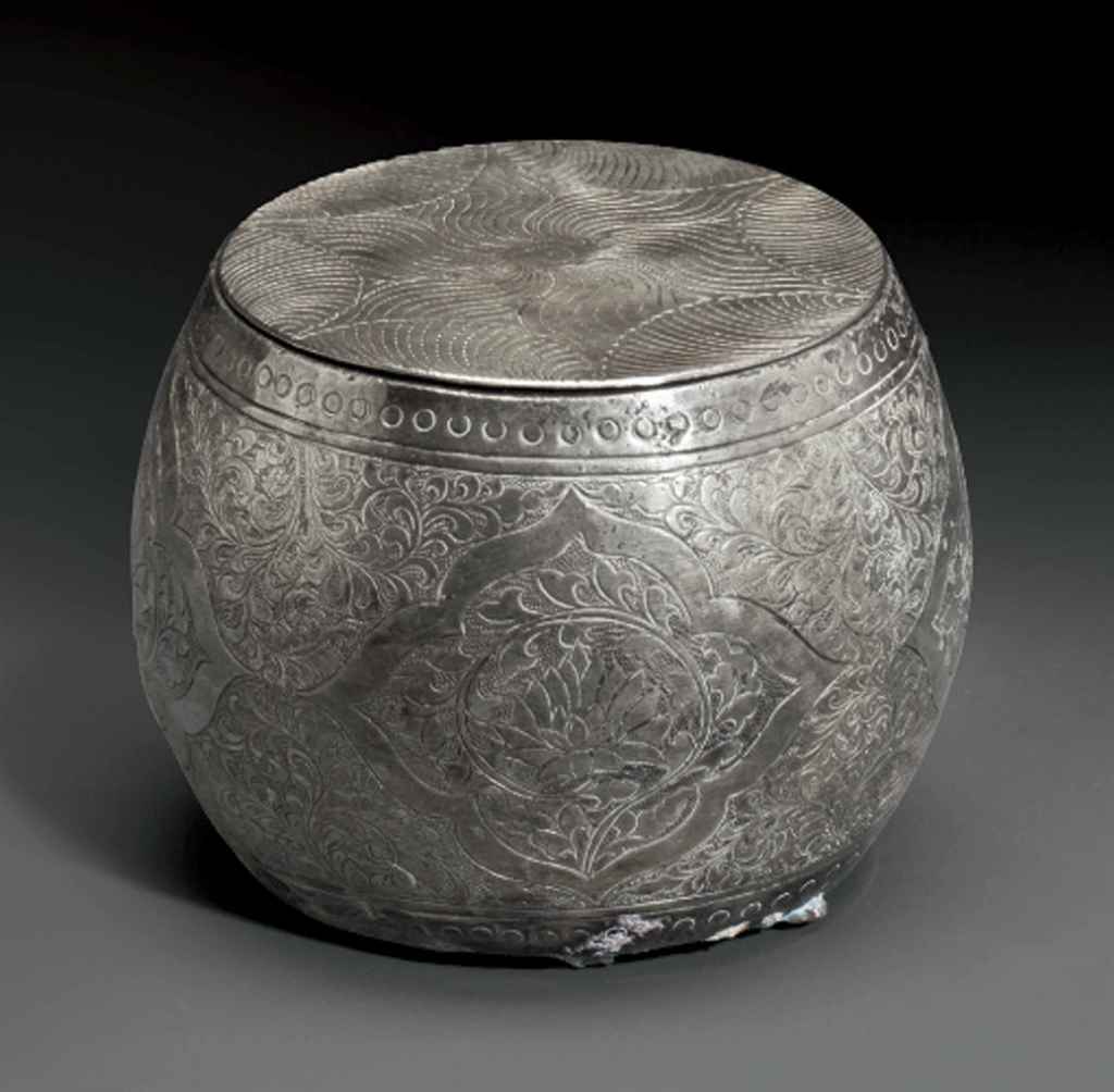Image result for A SMALL SILVER BARREL-FORM BOX AND COVER CHINA, SONG-YUAN DYNASTY, 12TH-13TH CENTURY