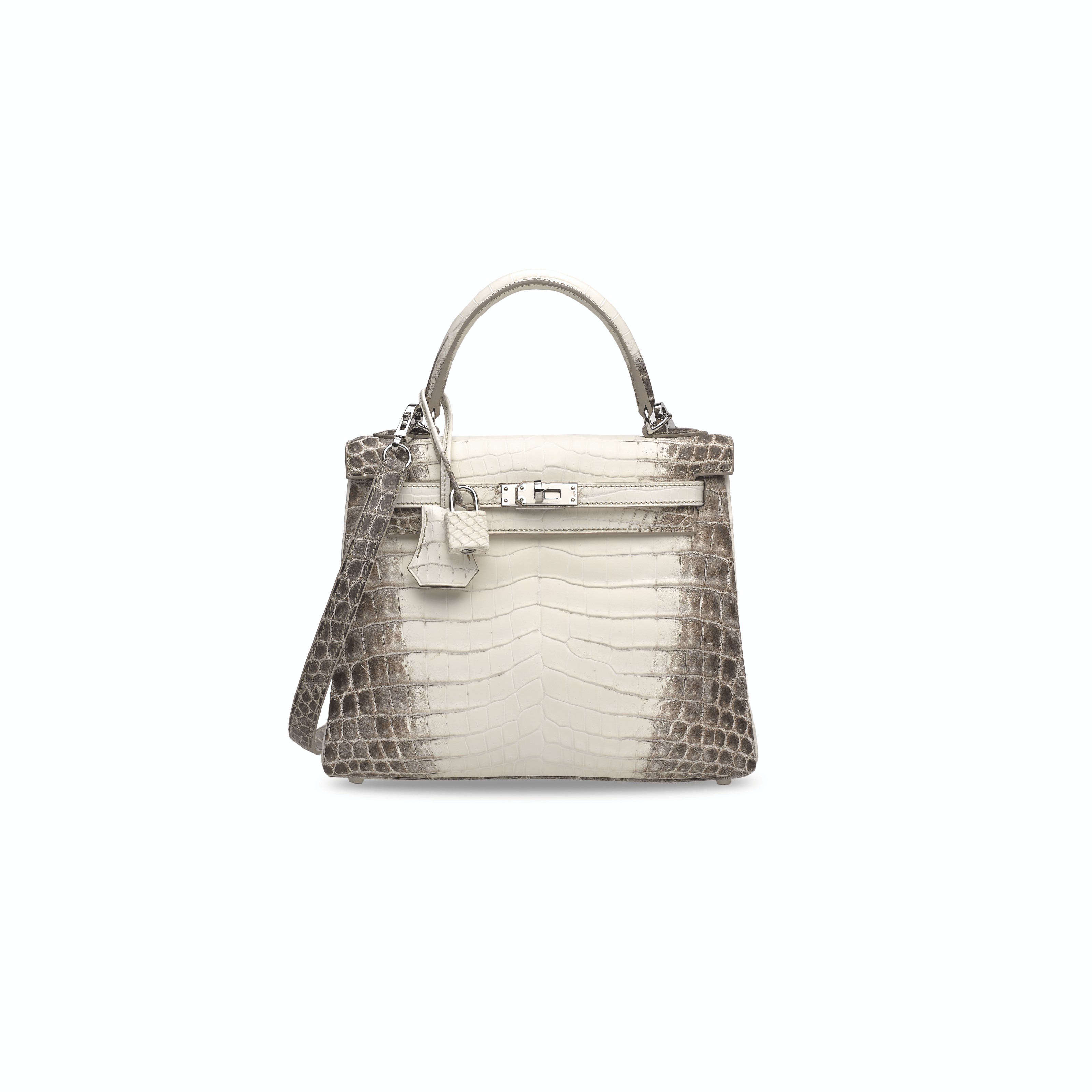 Hermes Birkin 25cm Shiny Niloticus Crocodile Palladium Hardware