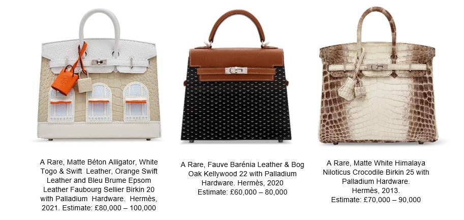 Christie's Handbags & Accessories online auction will feature