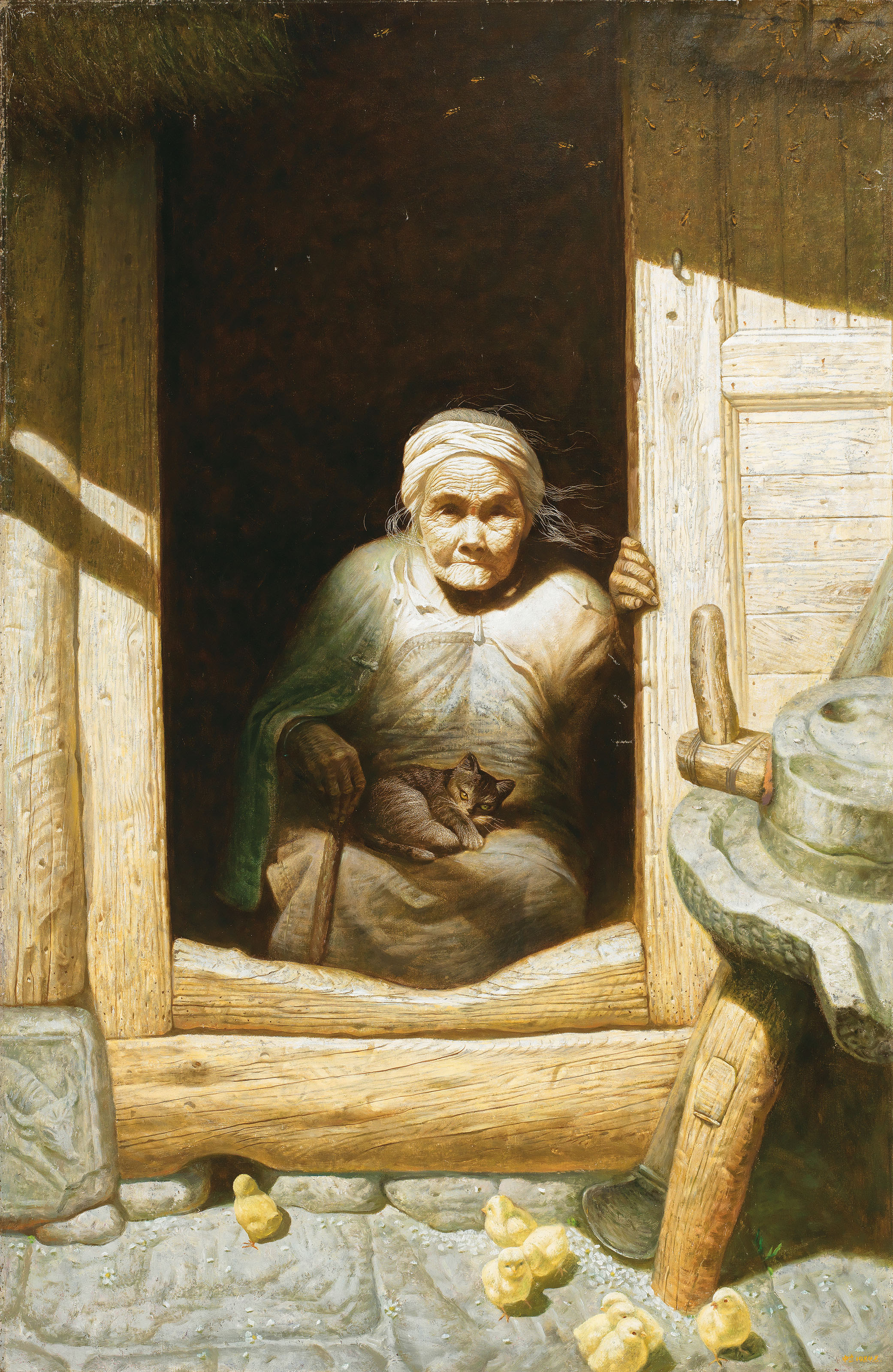 LUO ZHONGLI CHINA B 1948 YEARS oil On Canvas 147 7 X 96 5 Cm 58 1 100-dollars-hsbc-hong-kong-numista