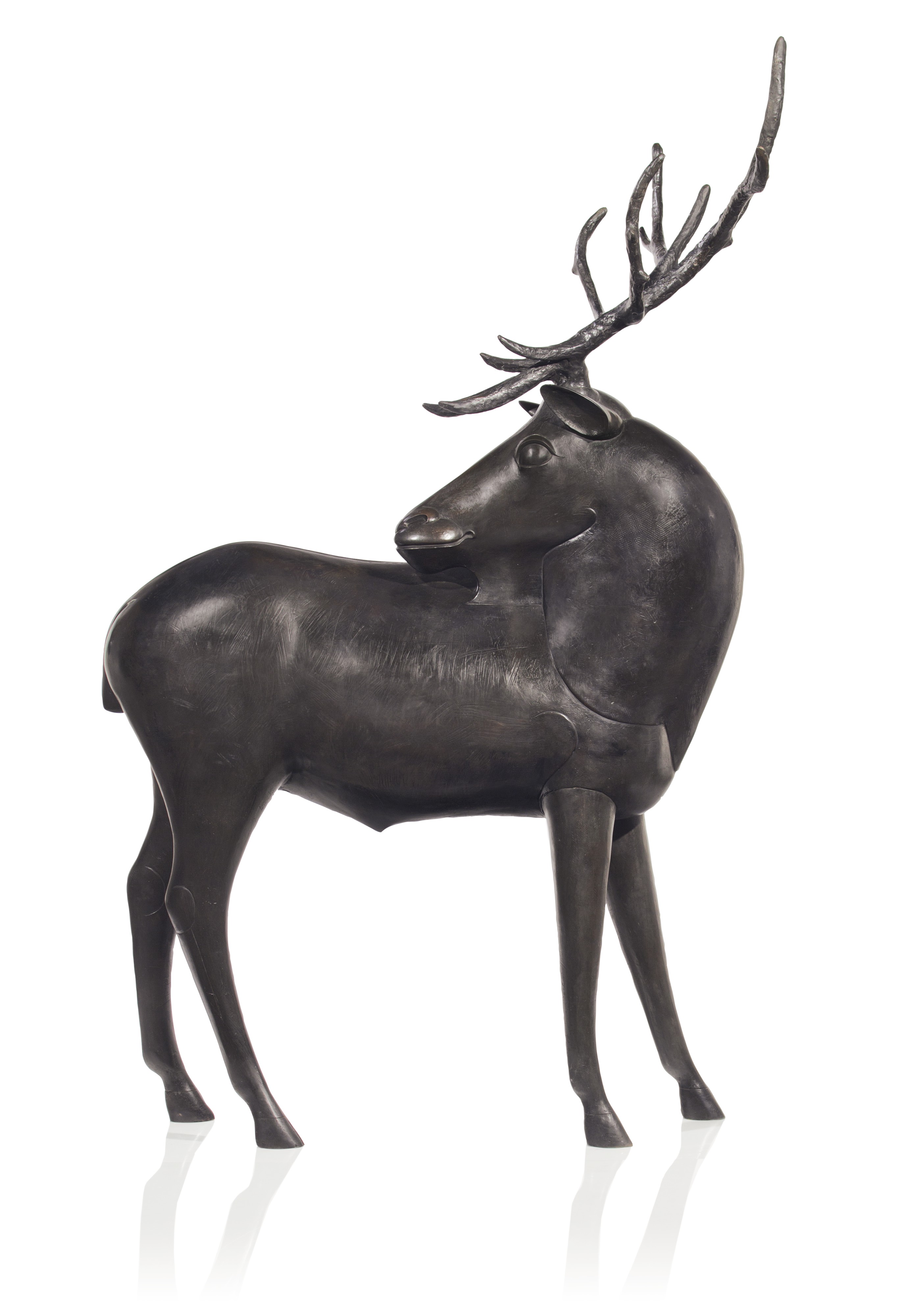 PROPERTY FROM A PRIVATE WEST COAST COLLECTIONFRANCOIS-XAVIER LALANNE (1927-2008), ‘GRAND WAPITI,’ 2000.ESTIMATE: $300,000-500,000.PRICE REALIZED: $907,500