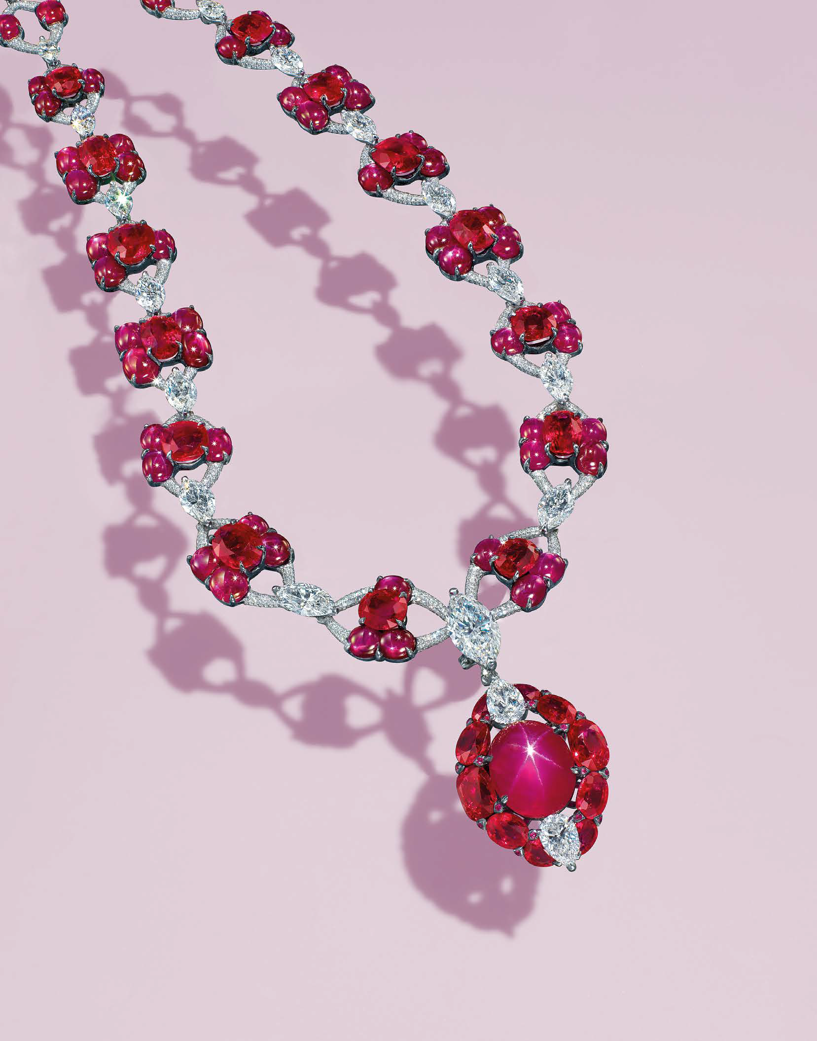 19.53 Carats Burmese Star Ruby Pendant Necklace, EtceteraPrice Realised: HK$20,525,000 / US$2.66 million