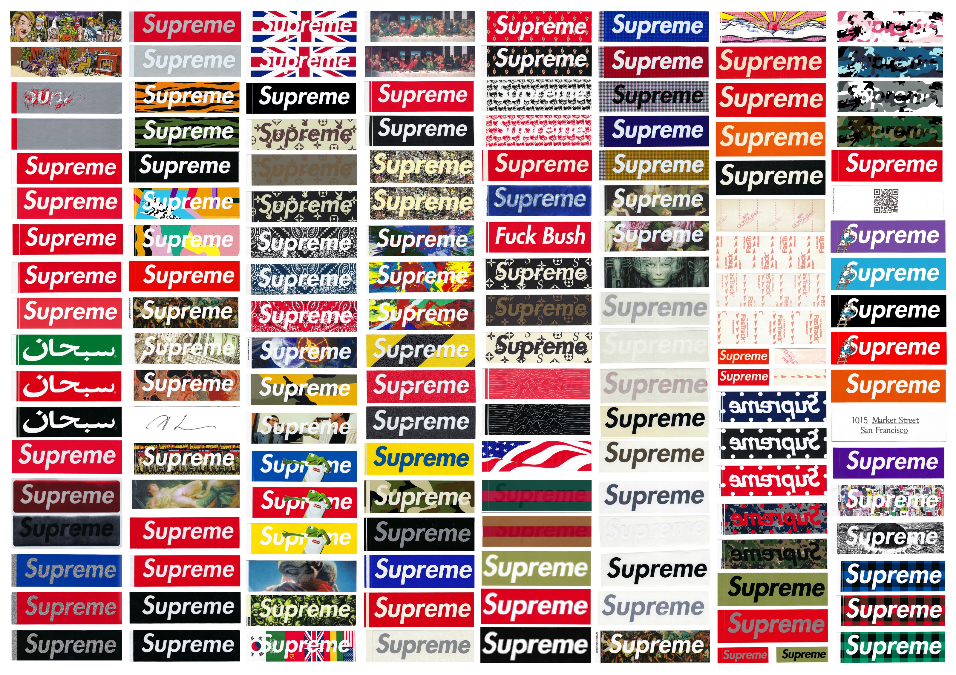 2020 supreme sales box logo