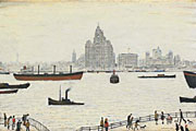 Laurence Stephen Lowry R.A. (1887-1976) - The Liver Buildings, Liverpool
