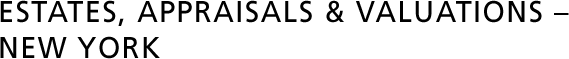Estates, Appraisals & Valuations - New York