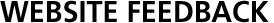 Website Feedback