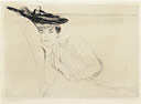 Paul Cesar Helleu, [Woman reclining on a sofa]