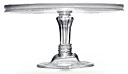 A clear glass sweetmeat tazza