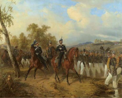 Carl Friedrich Schulz (German, 17961866) , A military regiment