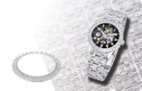 BLANCPAIN, "PIÈCE UNIQUE"
UNIQUE, IMPRESSIVE AND FINE, 18K WHITE GOLD AND MANUAL-WINDING SEMI-SKELETONISED TOURBILLON BRACELET WATCH WITH DATE DISPLAY AND EIGHT-DAY POWER-RESERVE, ENTIRELY SET WITH 354 BAGUETTE-CUT DIAMONDS WEIGHING APPROXIMATELY 39.20 CTS