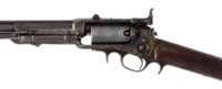 A RARE EARLY PRODUCTION .36 'MODEL 1855' FIRST MODEL SIX-SHOT SINGLE-ACTION REVOLVING PERCUSSION SPORTING RIFLE