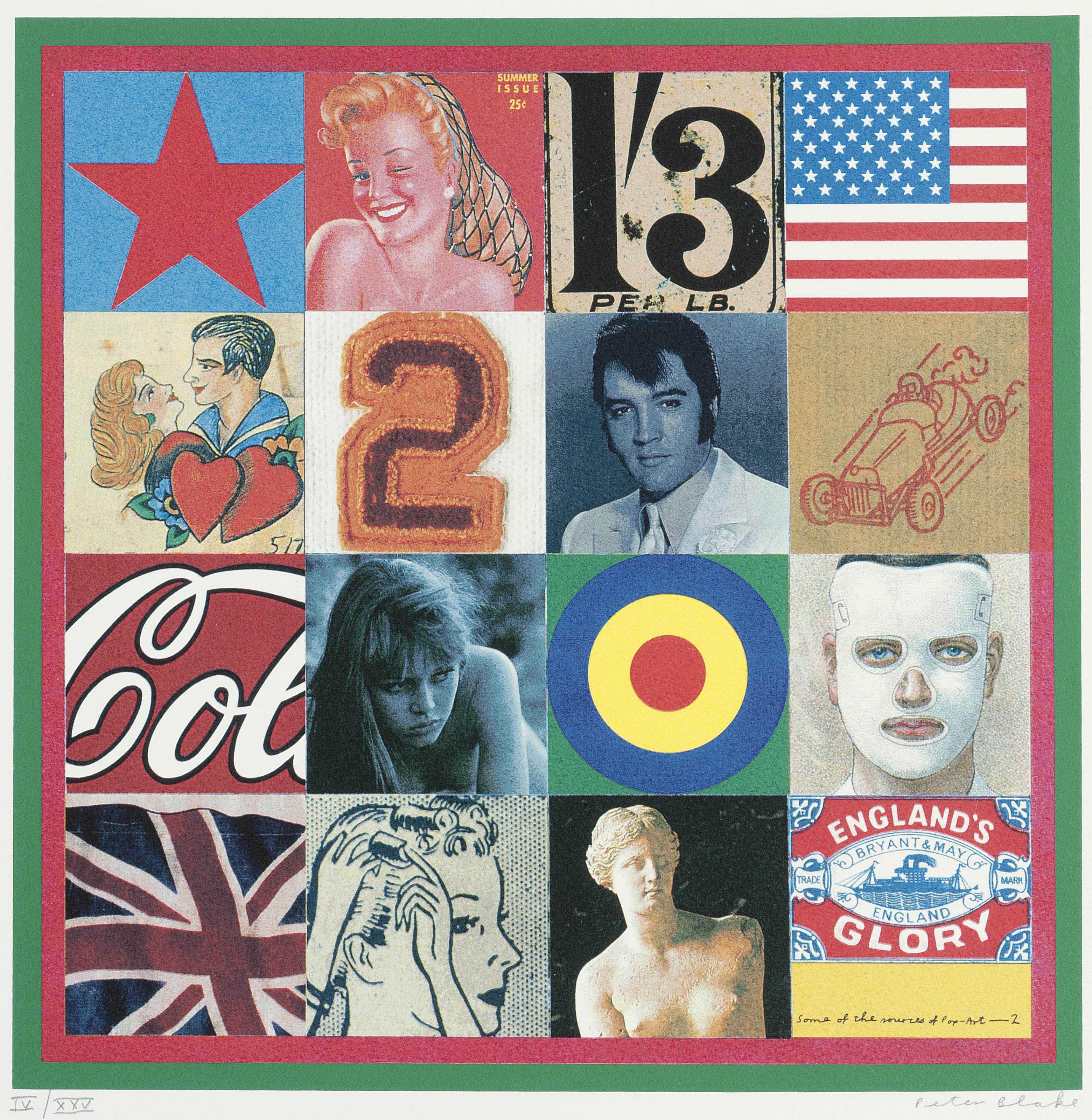 Sir Peter Blake R.A. (b. 1932) , Some of the sources of Pop art 2