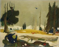 Landschaft mit Birkhahn, 1942