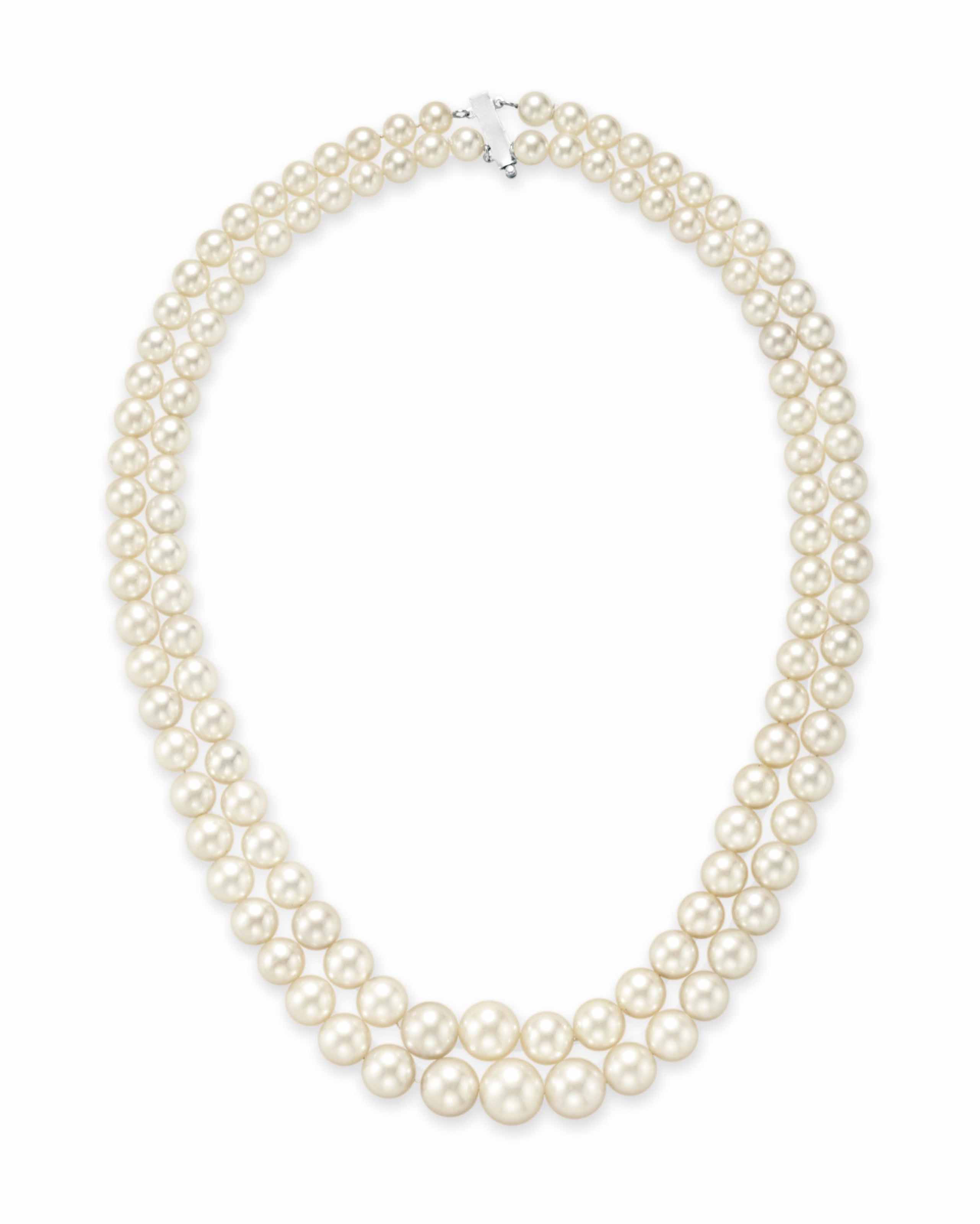 AN IMPORTANT TWOSTRAND NATURAL PEARL NECKLACE Christie's