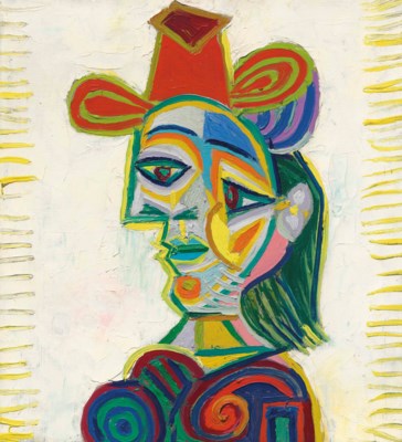 Pablo Picasso (1881-1973) , Buste de femme (Dora Maar ...