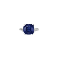 AN ART DECO SAPPHIRE AND DIAMOND RING, BY MARCUS